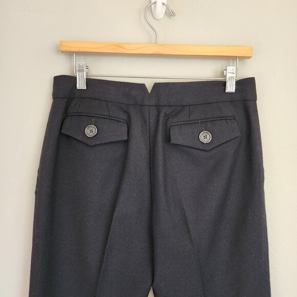 Marc Jacobs 100% Wool Black Mid-Rise Dress Trouser Pants Women's Size 8 - Picture 7 of 13